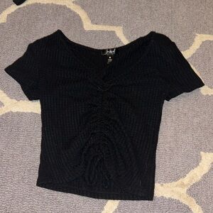 Aqua Black Tie Shirt